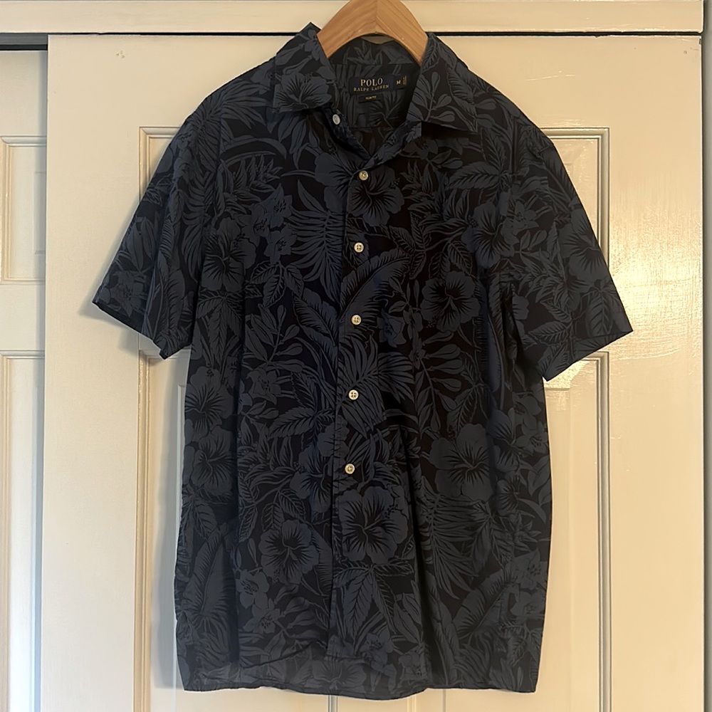 Polo Ralph Lauren Blue Floral S/S Shirt M